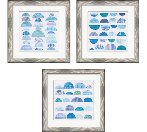 Half Moon Abstract 3 Piece Framed Art Print Set by Melissa Averinos