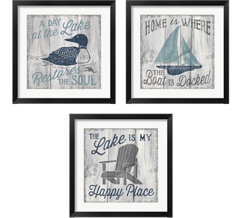 Up North 3 Piece Framed Art Print Set by Laura Marshall
