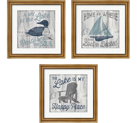 Up North 3 Piece Framed Art Print Set by Laura Marshall
