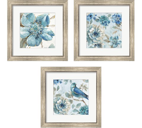 Indigold  3 Piece Framed Art Print Set by Lisa Audit