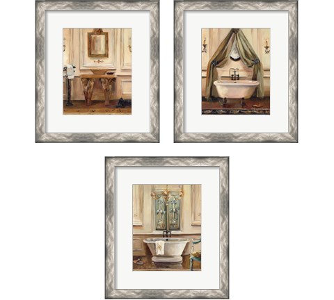 Classical Bath 3 Piece Framed Art Print Set by Marilyn Hageman