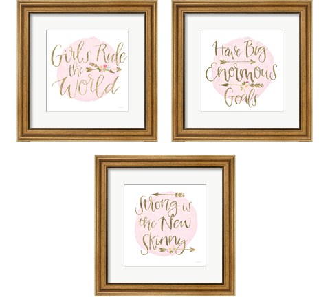 Girl Power 3 Piece Framed Art Print Set by Jenaya Jackson