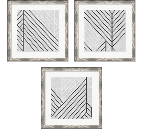Diametric  3 Piece Framed Art Print Set by June Erica Vess