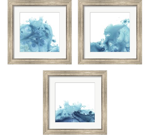 Splash Wave 3 Piece Framed Art Print Set by June Erica Vess