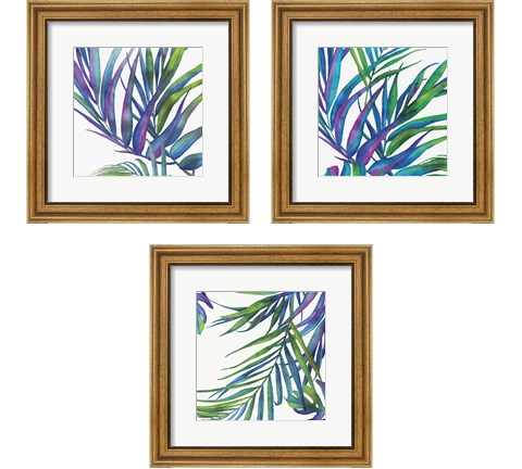 Colorful Leaves 3 Piece Framed Art Print Set by Eva Watts