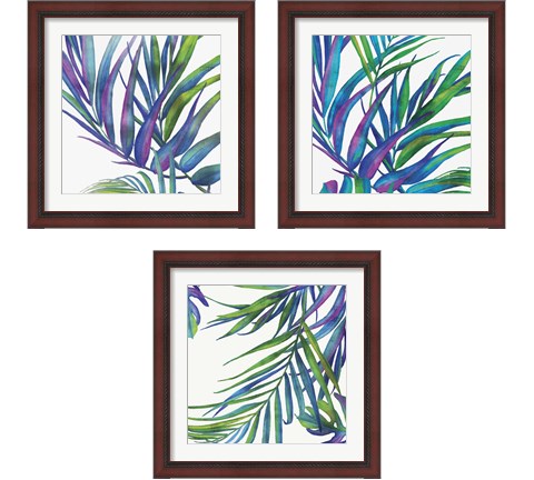 Colorful Leaves 3 Piece Framed Art Print Set by Eva Watts