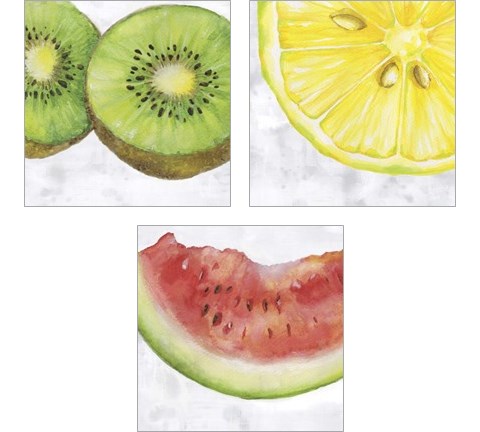 Fruit 3 Piece Art Print Set by Eva Watts