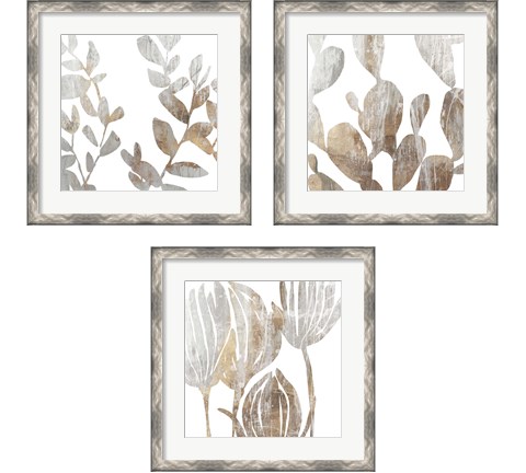 Marble Foliage 3 Piece Framed Art Print Set by Posters International Studio