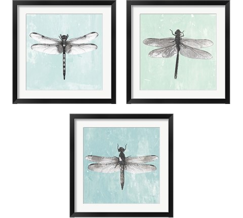 Dragonfly  3 Piece Framed Art Print Set by PI Galerie