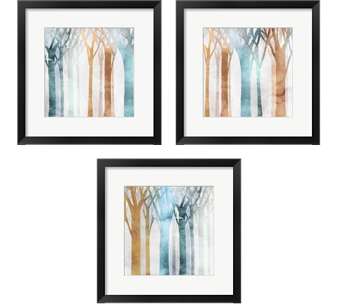 Dancing Trees 3 Piece Framed Art Print Set by Edward Selkirk