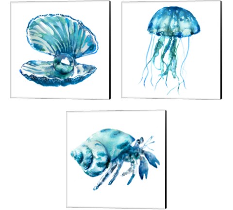 SeaLife 3 Piece Canvas Print Set by Edward Selkirk