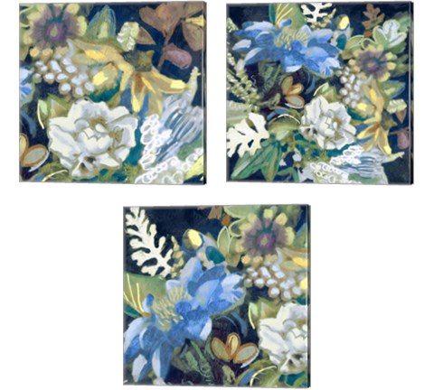 Bouquet  3 Piece Canvas Print Set by Edward Selkirk