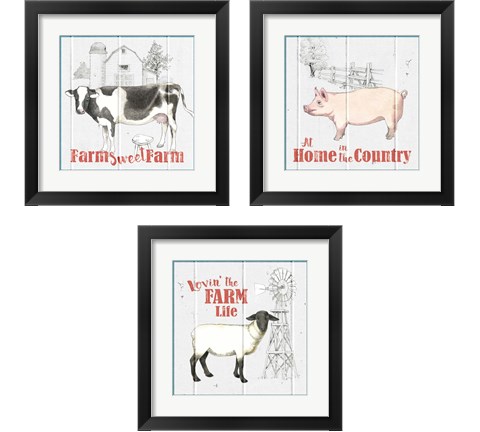 Farm to Table 3 Piece Framed Art Print Set by Beth Grove