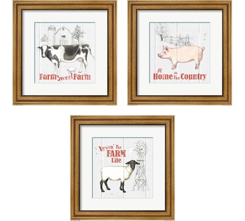 Farm to Table 3 Piece Framed Art Print Set by Beth Grove
