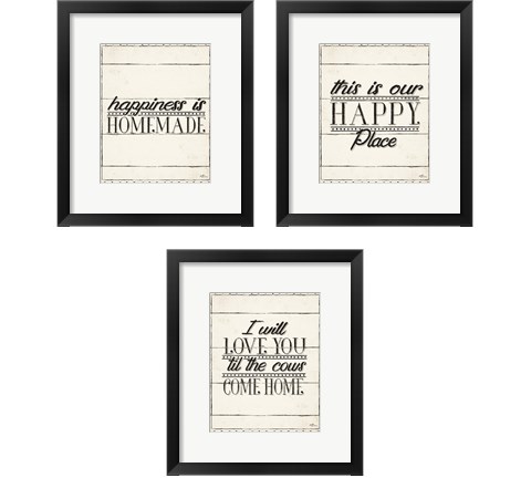 Country Thoughts 3 Piece Framed Art Print Set by Janelle Penner