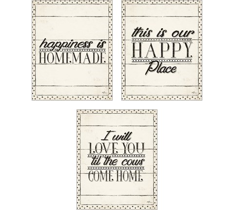 Country Thoughts 3 Piece Art Print Set by Janelle Penner