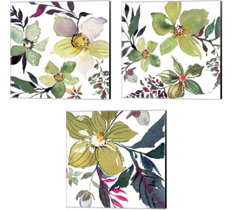 Hellebore Ya Doing 3 Piece Canvas Print Set by Kristy Rice