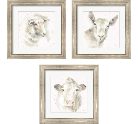 Farm Friends Neutral 3 Piece Framed Art Print Set by Lisa Audit