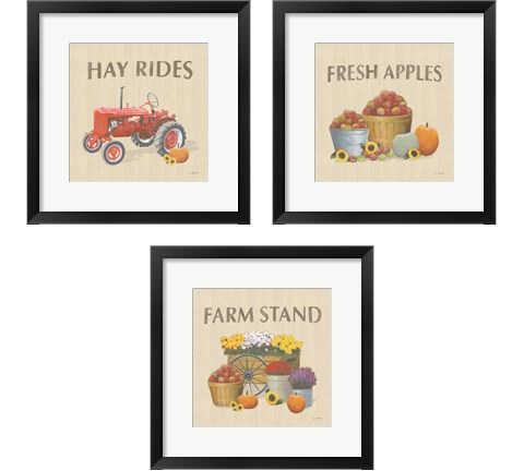 Heartland Harvest Moments 3 Piece Framed Art Print Set by James Wiens