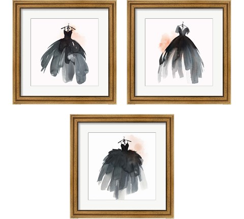 Little Black Dress 3 Piece Framed Art Print Set by Isabelle Z