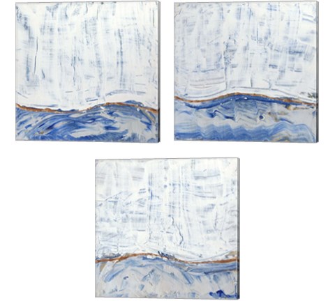 Blue Highlands  3 Piece Canvas Print Set by Alicia Ludwig