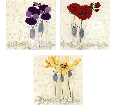 Inspired Flower 3 Piece Art Print Set by O. Boem
