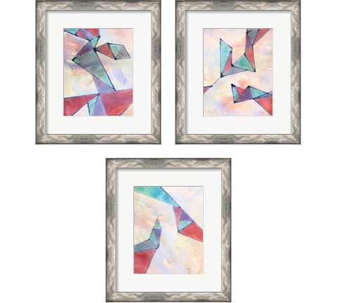 Lucent Shards 3 Piece Framed Art Print Set by Jamie Douglas