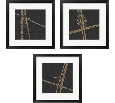 Kozo  3 Piece Framed Art Print Set by Greg Perkins