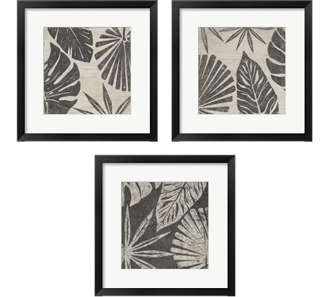 Tribal Palms 3 Piece Framed Art Print Set by June Erica Vess
