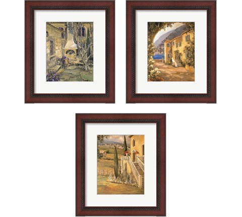 Scenic Italy  3 Piece Framed Art Print Set by Allayn Stevens