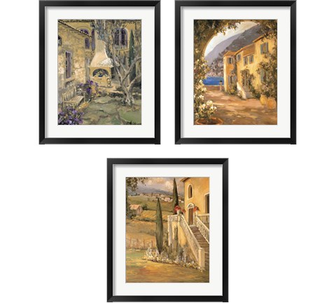 Scenic Italy  3 Piece Framed Art Print Set by Allayn Stevens