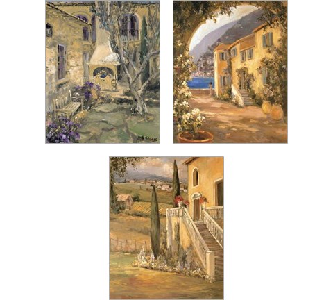 Scenic Italy  3 Piece Art Print Set by Allayn Stevens