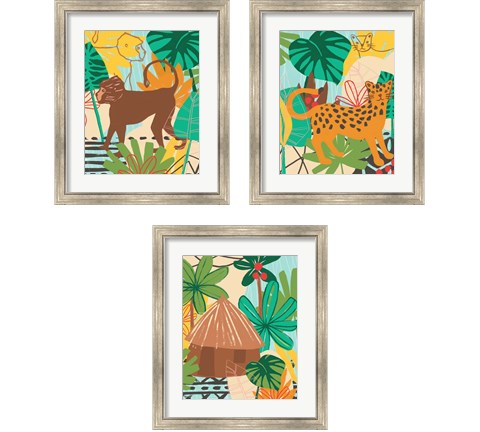 Graphic Jungle 3 Piece Framed Art Print Set by June Erica Vess