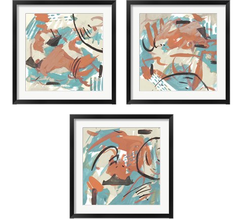 Abstract Composition 3 Piece Framed Art Print Set by Melissa Wang