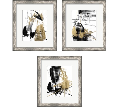 Glam & Black 3 Piece Framed Art Print Set by Jennifer Goldberger