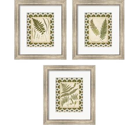 Moroccan Ferns  3 Piece Framed Art Print Set by Vision Studio
