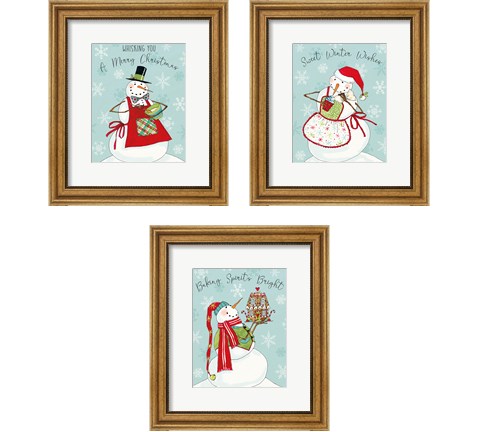 Baked with Love 3 Piece Framed Art Print Set by Anne Tavoletti
