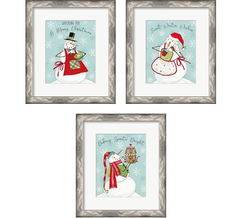 Baked with Love 3 Piece Framed Art Print Set by Anne Tavoletti