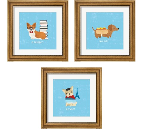 Good Dogs 3 Piece Framed Art Print Set by Moira Hershey