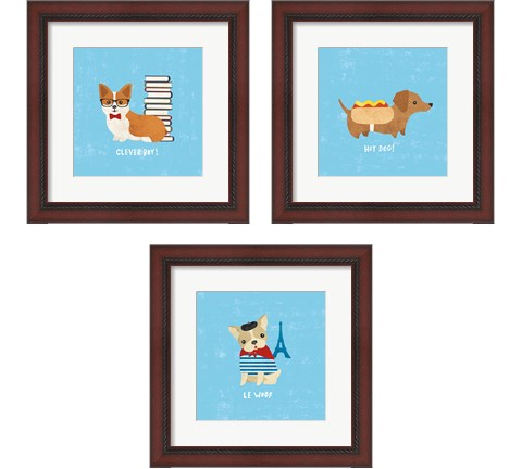 Good Dogs 3 Piece Framed Art Print Set by Moira Hershey