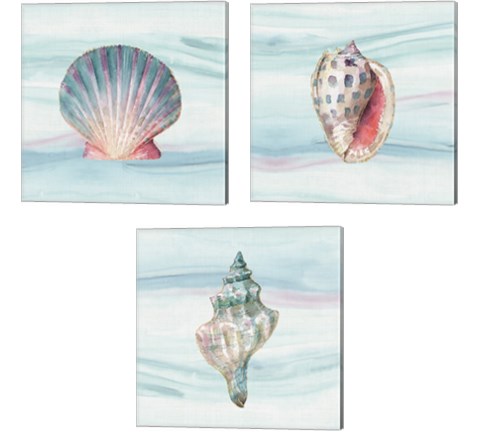 Ocean Dream no Filigree 3 Piece Canvas Print Set by Lisa Audit