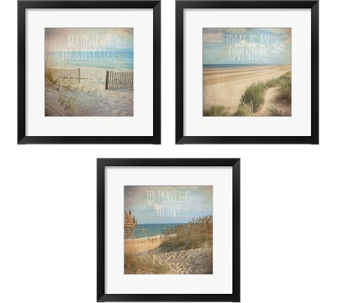 My Gypsy Soul  3 Piece Framed Art Print Set by Pela Studio