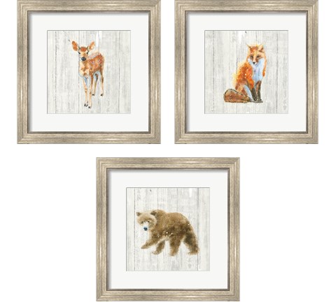 Into the Woods  3 Piece Framed Art Print Set by Emily Adams