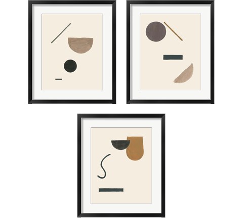 Intraconnected  3 Piece Framed Art Print Set by Melissa Wang