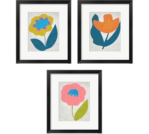 Summer Soiree 3 Piece Framed Art Print Set by Chariklia Zarris