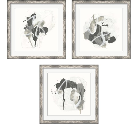 Monochrome Missive 3 Piece Framed Art Print Set by June Erica Vess