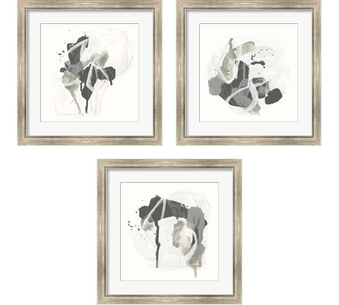 Monochrome Missive 3 Piece Framed Art Print Set by June Erica Vess