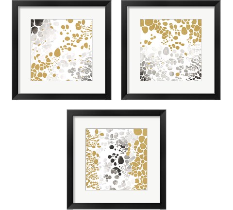 Speckled Trio 3 Piece Framed Art Print Set by Andrea Bijou