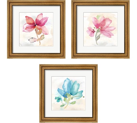 Poppy Single 3 Piece Framed Art Print Set by Cynthia Coulter