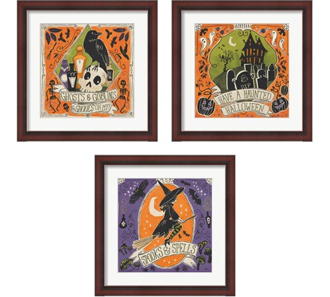 Stay Creepy 3 Piece Framed Art Print Set by Janelle Penner